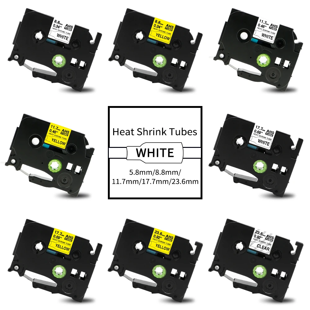 Nastro Termoretraibile Brother Compatibile Hse-231 Hse-211 Hse-221 Hse-631 Per P-Touch Pt-E550W E300 E500 P750Wvp P900 P950W 7600