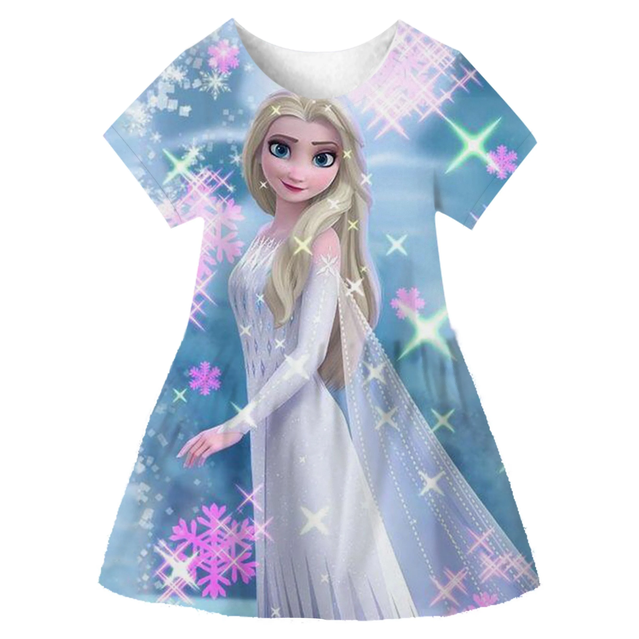 Bambini Neonate Fancy Dress Frozen 2 Anna Elsa Cosplay Costume Abiti Principessa Disney Princess Frozen Dresses 1-10 Anni Gonna