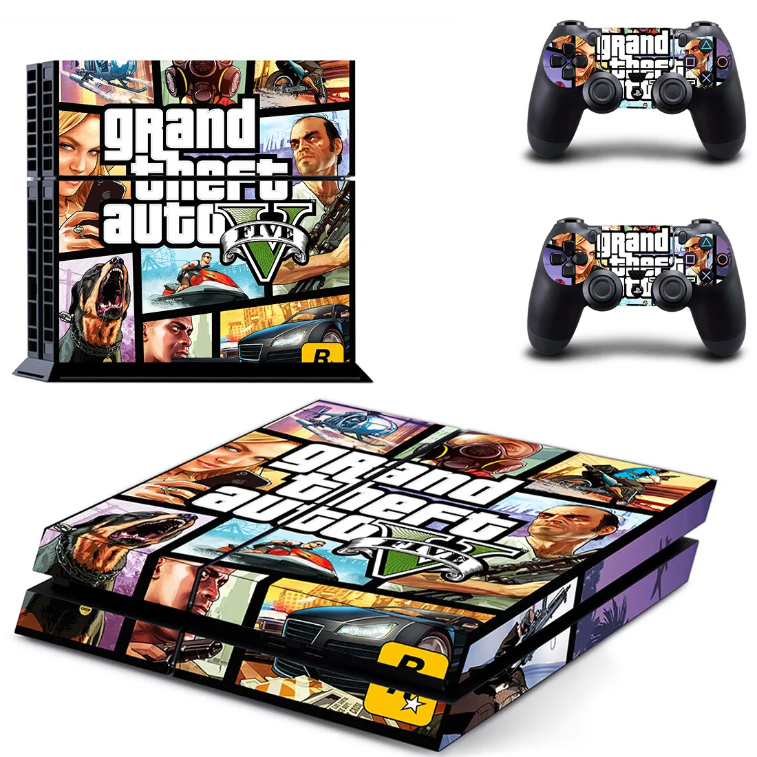 Grand Theft Auto V Gta 5 Ps4 Skin Sticker Decalcomania Cover Per Console E Controller Ps4 Fat Skin Accessorio In Vinile