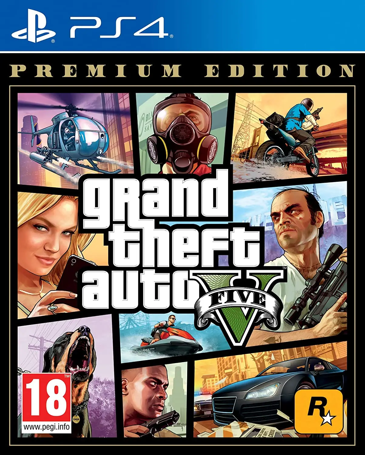 Grand Theft Auto V: Premium Edition Maschio Bambino E Adulti Per Gta 5 Ps4 Game Playstation 4 Ps4