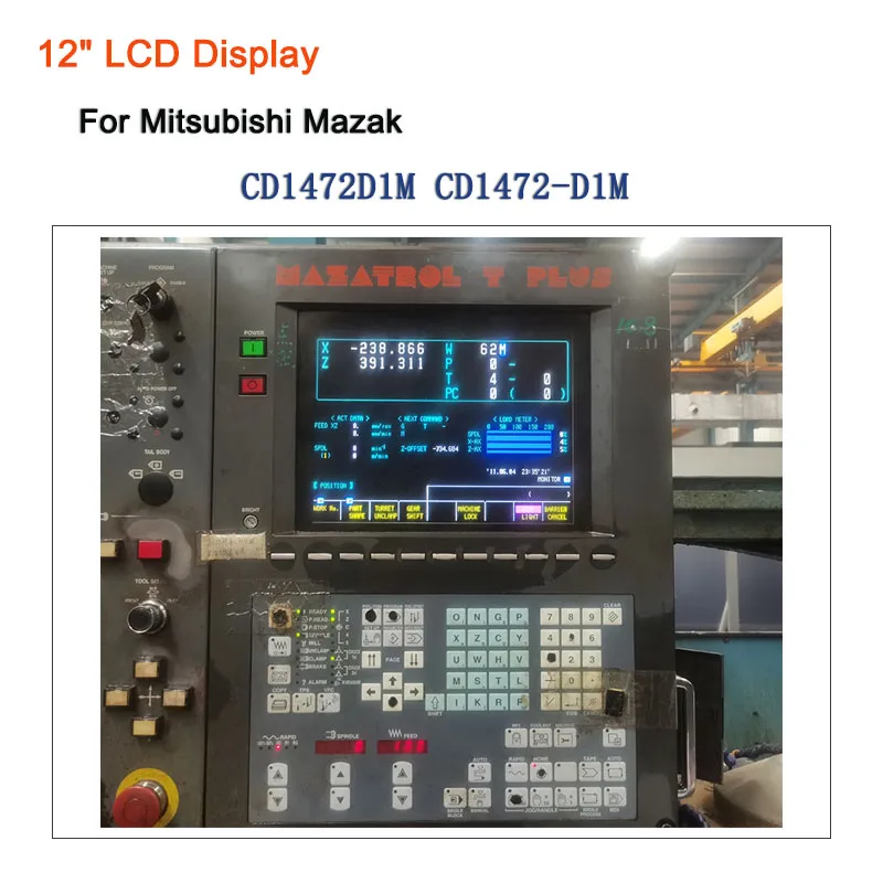 Schermo Lcd Industriale Da 12 Pollici Cd1472D1M Sostituire Per Monitor Mazak Hitachi Cd1472-D1M Sistema Cnc Crt Monitor Da 14"