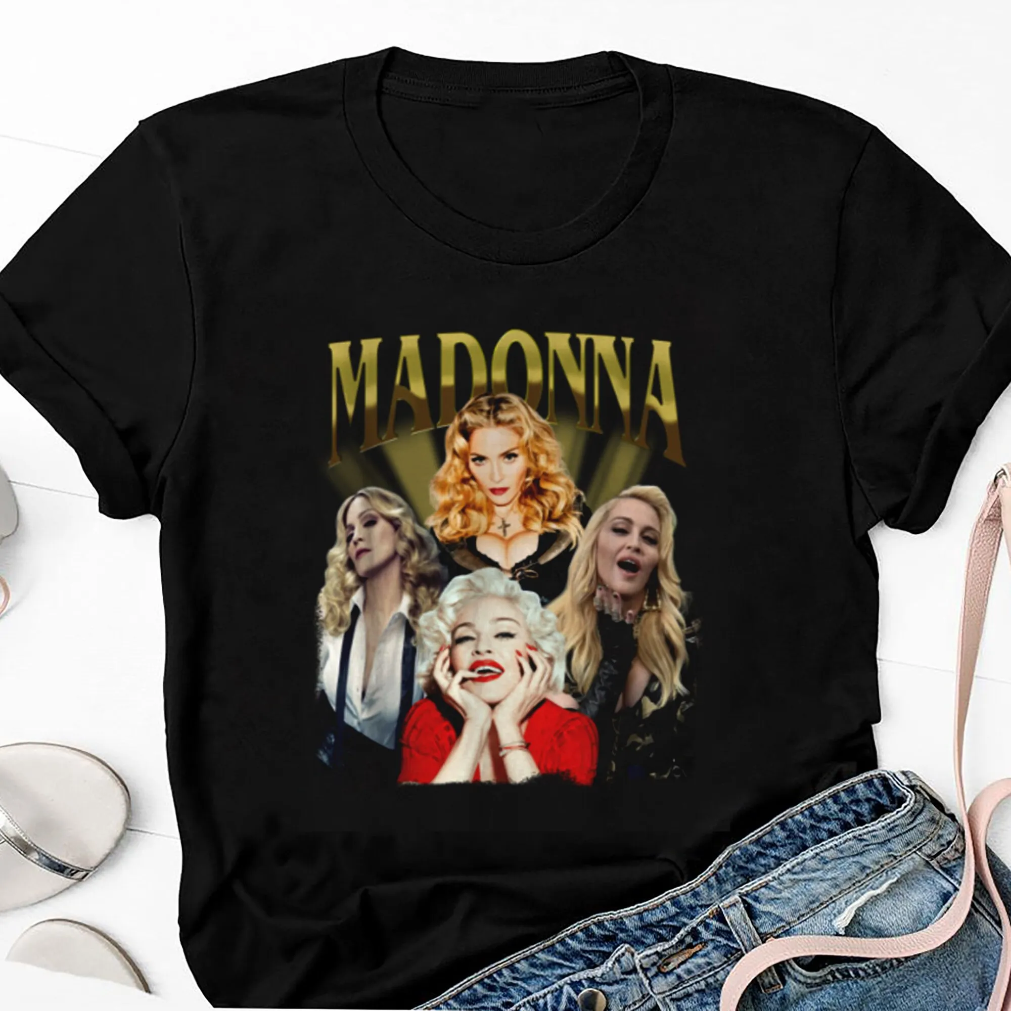 Omaggio Maglietta Madonna Young The Celebration Tour 2023 Merch Fan Gift Maniche Lunghe O Corte