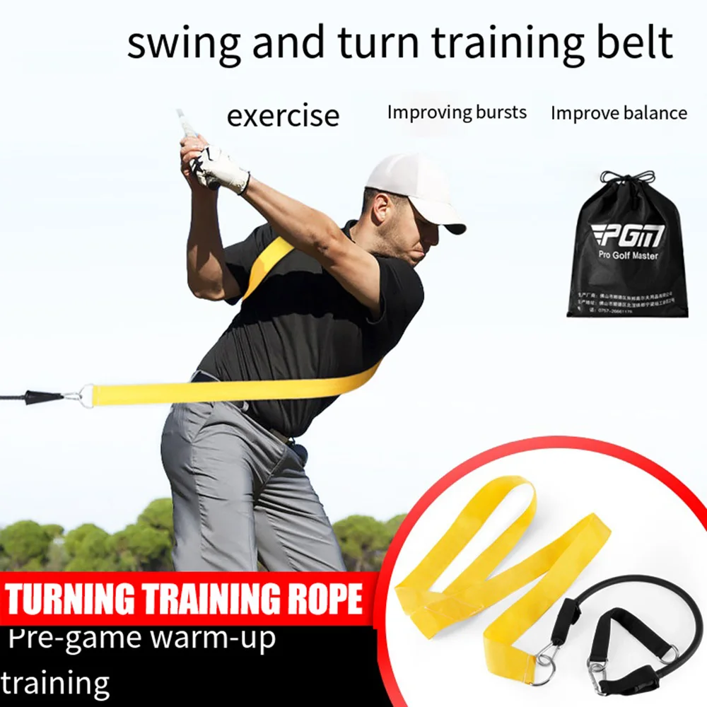 Golf Swing Training Rope Cintura In Nylon Elastico Tennis Baseball Golf Swing Body Turning Training Aids Accessori Per Il Golf Forniture