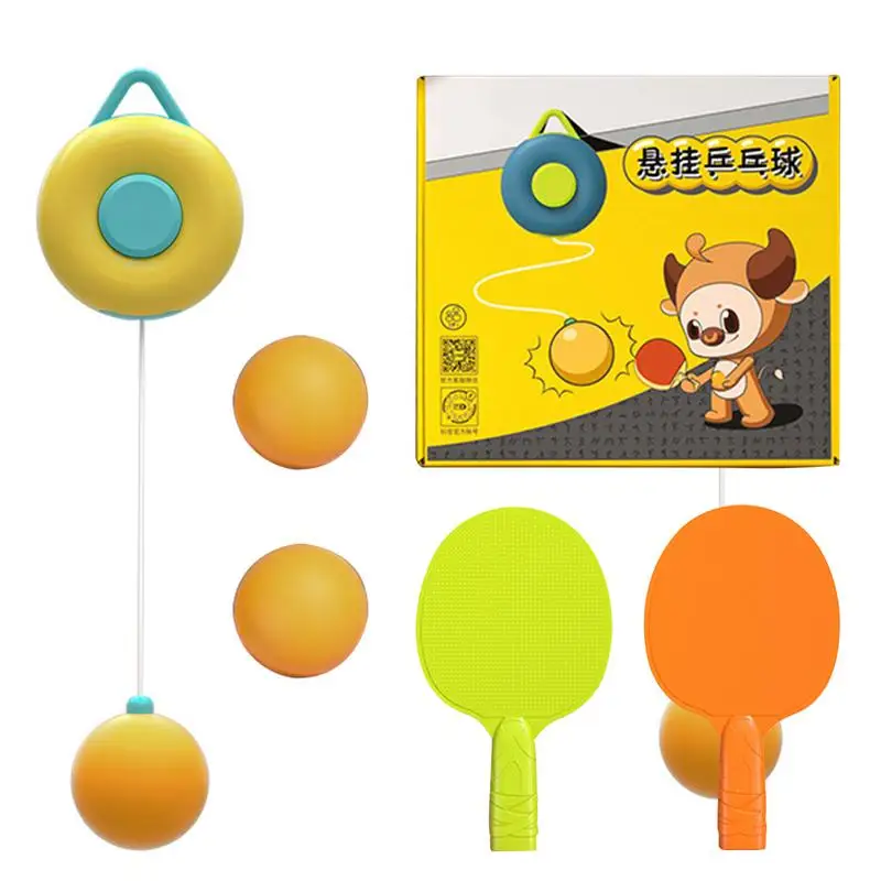 Set Da Ping Pong Self Training Trainer Da Ping Pong Sospeso Per Interni Con 2 Accessori Per Ping Pong Per Racchette Da Ping Pong