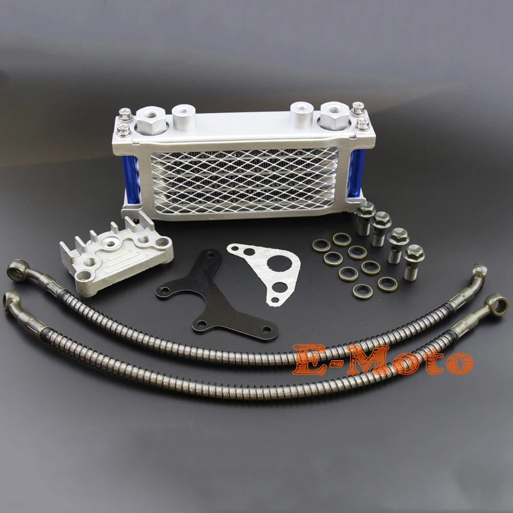 Raffreddamento Del Radiatore Olio Per 125 140 150 160Cc Motore Orizzontale Dirt Bike Pit Scimmia Atv Moto Bosuer Kayo Apollo