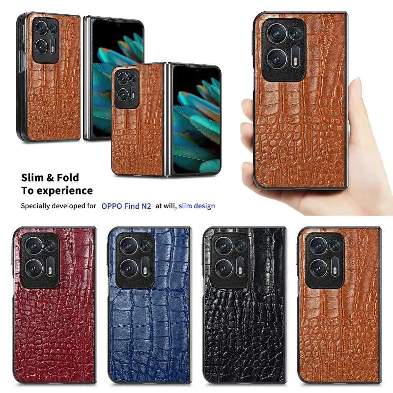 Nuovi Arrivi Fashion Fold Phone Cover Per Oppo Find N2 Fold 360 ° Full Protection Antiurto Anti-Goccia Multiple Styles Back Case