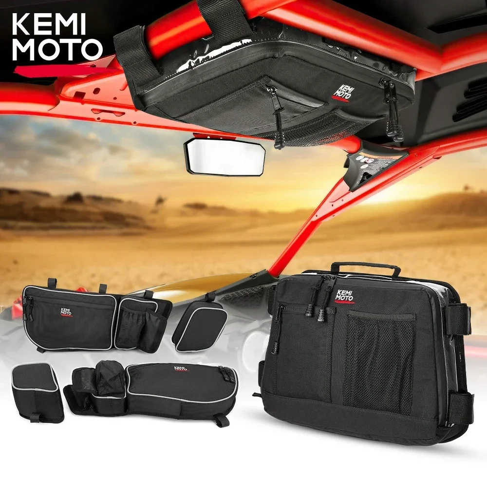 Utv Side Storage Door Bag Ginocchiera Overhead Bag Per Can Am Maverick X3 R Per Canam Max R 4X4 Turbo Dps 2017-2024 #715004275