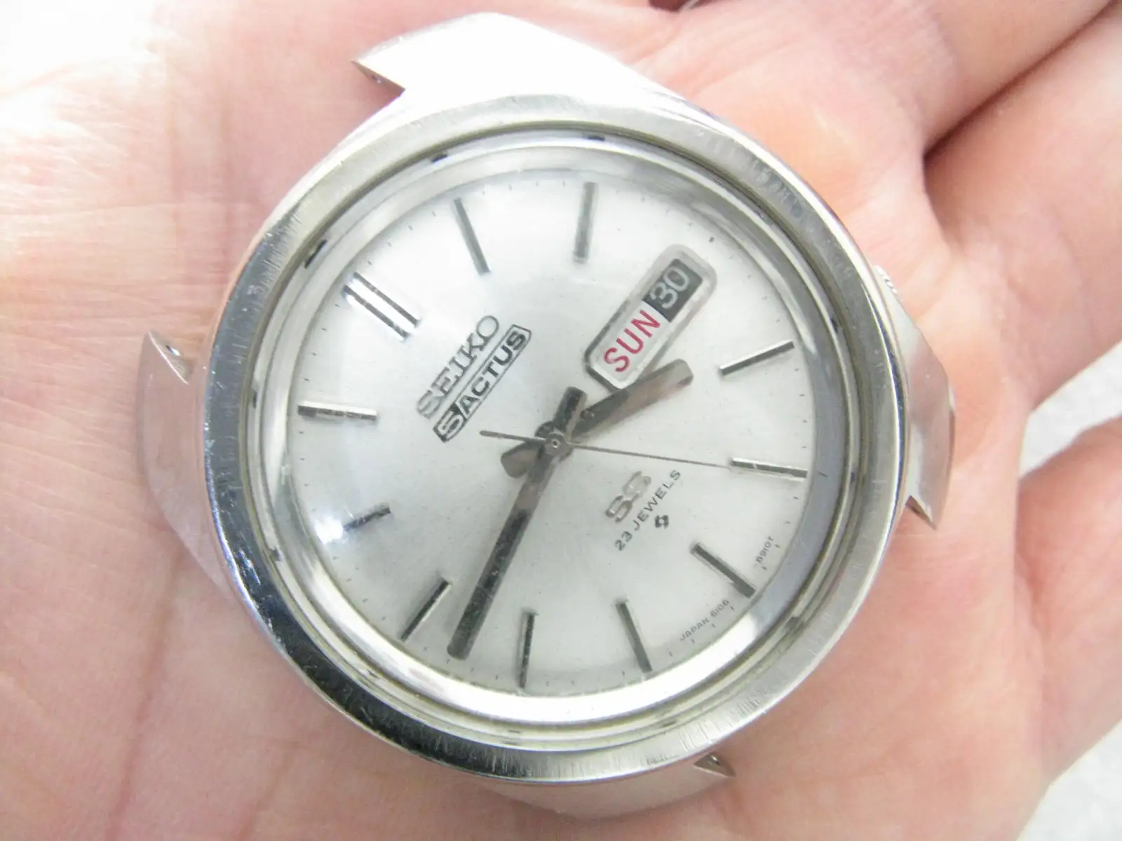 Dimensione Massima! Alien Seiko 5 Actus Ss Series Orologio Da Uomo Automatico Originale 6119