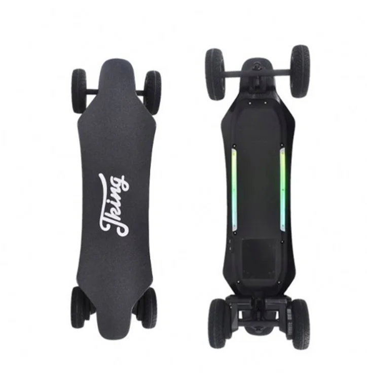 Custom Ruote Tavola Volante Elettrica Sport Fuoristrada Elettrico Longboard Skateboard Motorizzato 800W Longboard Acrilico