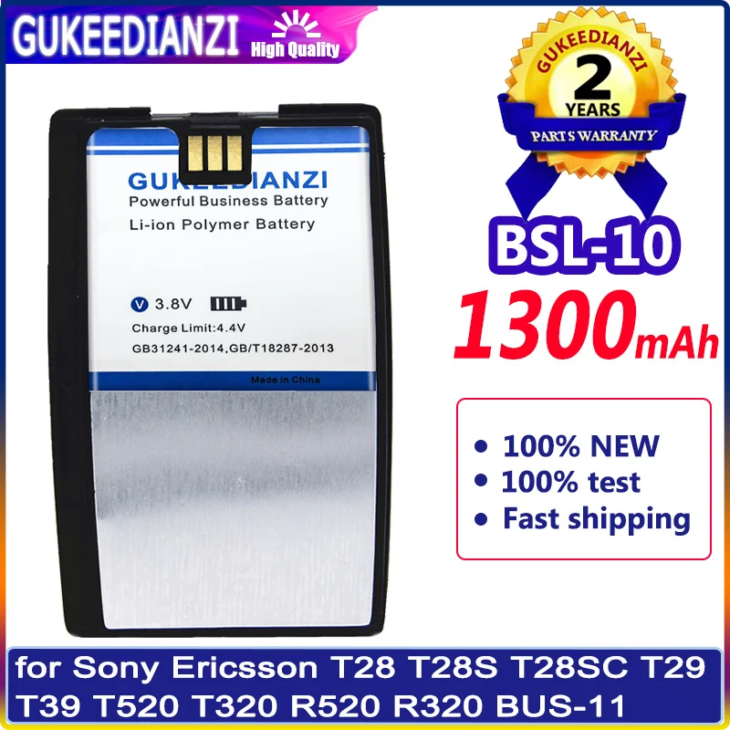 Bsl-10 Batteria Bus-11 Per Sony Ericsson T202 T20S T20E T20Sc T28 T28S T28Sc T28Sc T29Sc T39 T65 T66 T68 T68Ie Batterie + Strumenti