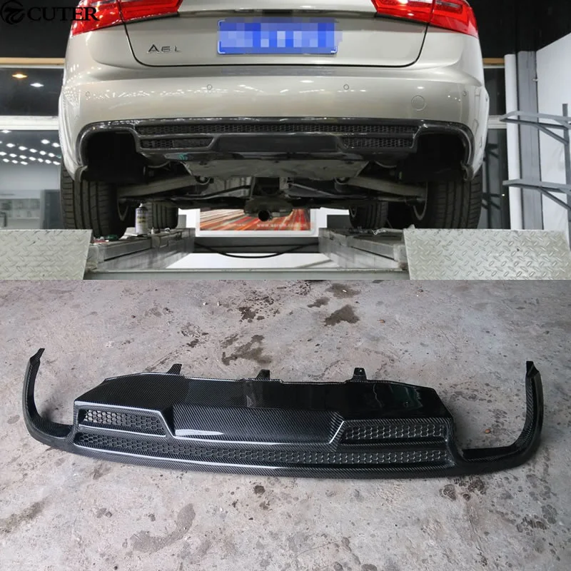 A6 C7 Rs6 Abt Style Kit Carrozzeria In Fibra Di Carbonio Diffusore Paraurti Posteriore Labbro Posteriore Per Audi A6 C7 Rs6 12-16