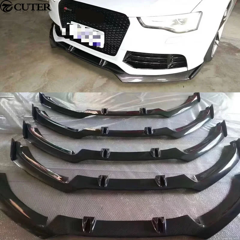 Labbro Anteriore Paraurti Anteriore In Fibra Di Carbonio A6 Rs6 Per Kit Carrozzeria Audi A6 Rs6 13-16