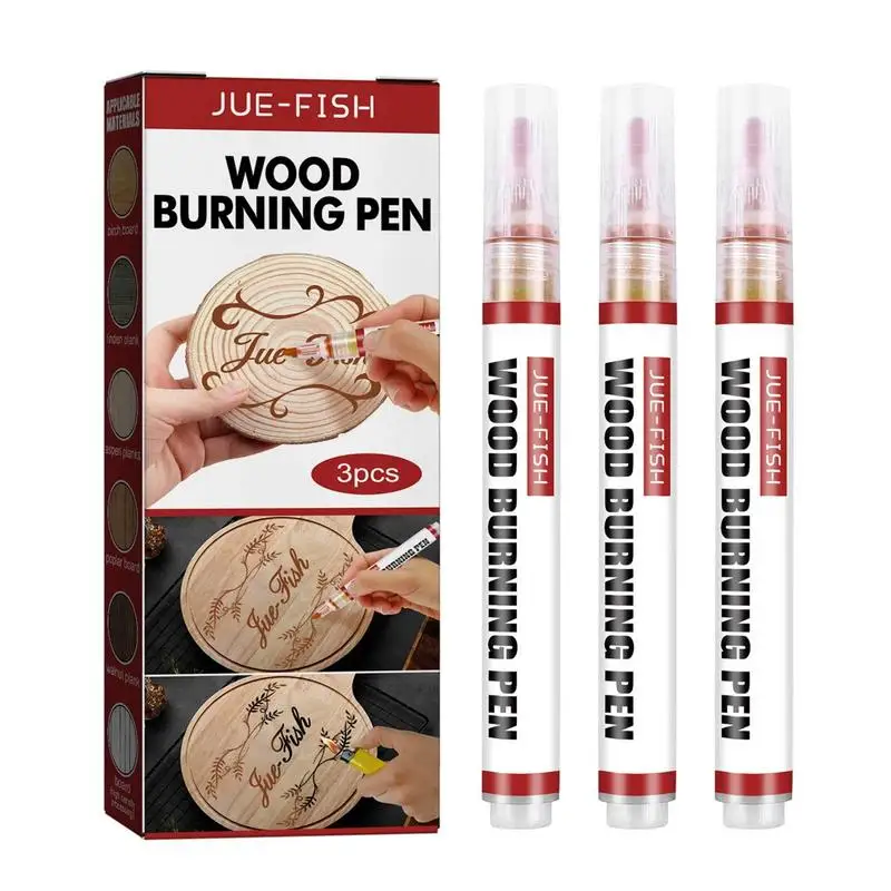 New Wood Scorch Marker Chemicalwood Burning Pen Per Progetto Pittura Pirografia Fai Da Te Marcatore Al Caramello Forniture Per Pirografia Artistica