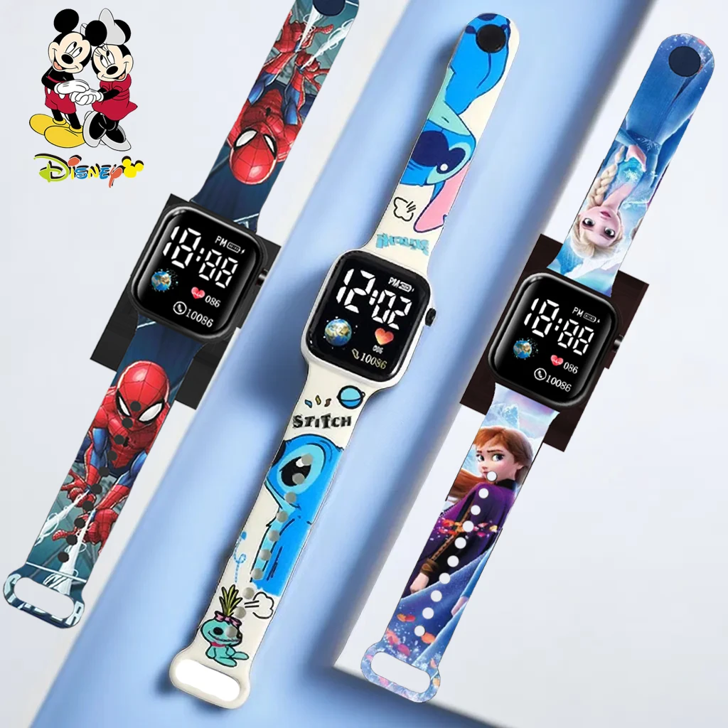 2023 Disney Stitch Kids Watches Girls Reloj Inteligente Para Niecos Niina Reloj Orologio Digitale Relógio Infantil Orologio Per Bambini