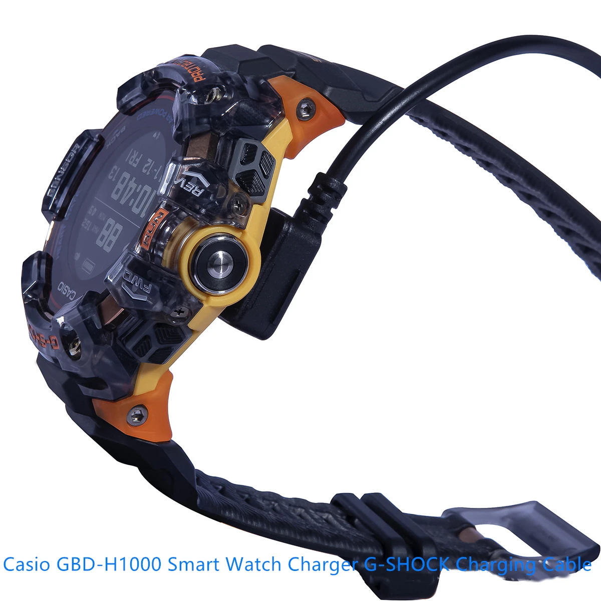 Hyx Per Casio Gbd-H1000 Smart Watch Charger G-Shock Cavo Di Ricarica 100Cm Accessorio Di Ricambio Nero