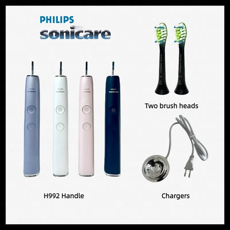 Philips Sonicare Manico Per Spazzolino Diamondclean 9000 Smart Hx992B Completo Per L'Igiene Orale Senza Due Testine E Caricabatterie