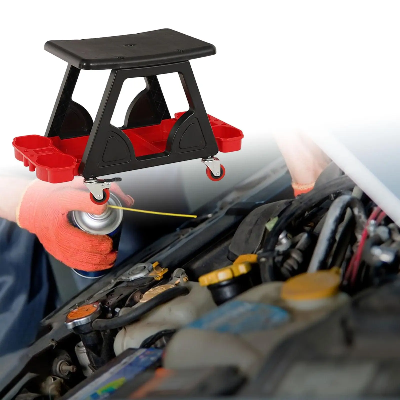 Garage Shop Creepers Mobile Rolling Seat Creeper Heavy Duty Meccanico Sgabello Per Officina Garage Riparazione Auto Progetti Di Lucidatura