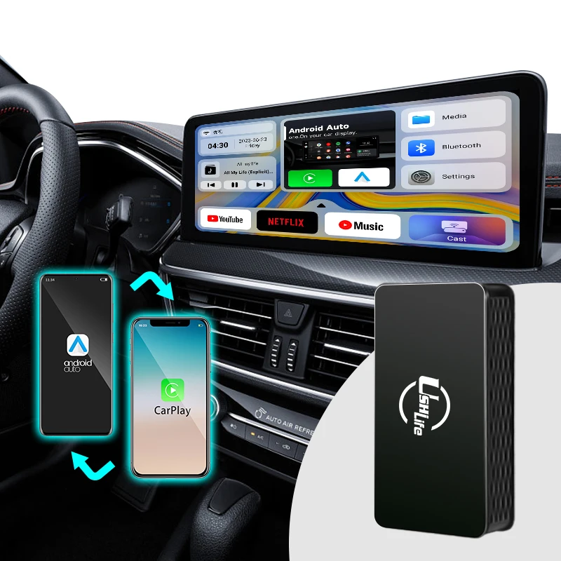 Car Carplay Spotify Premium Android Auto Wireless Carplay Adapte Usb Dongle Ai Box Adapter Car Carplay Spotify Premium