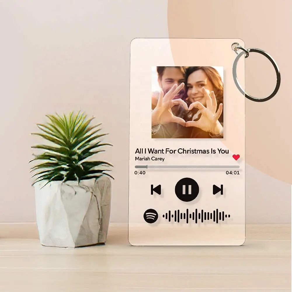 Targa Spotify Personalizzata Foto Prime Legno Glass Music Code Premium Portafoto Cornice Musicale Personalizzata Vetro Idea Regalo Natale 2021 Canzone