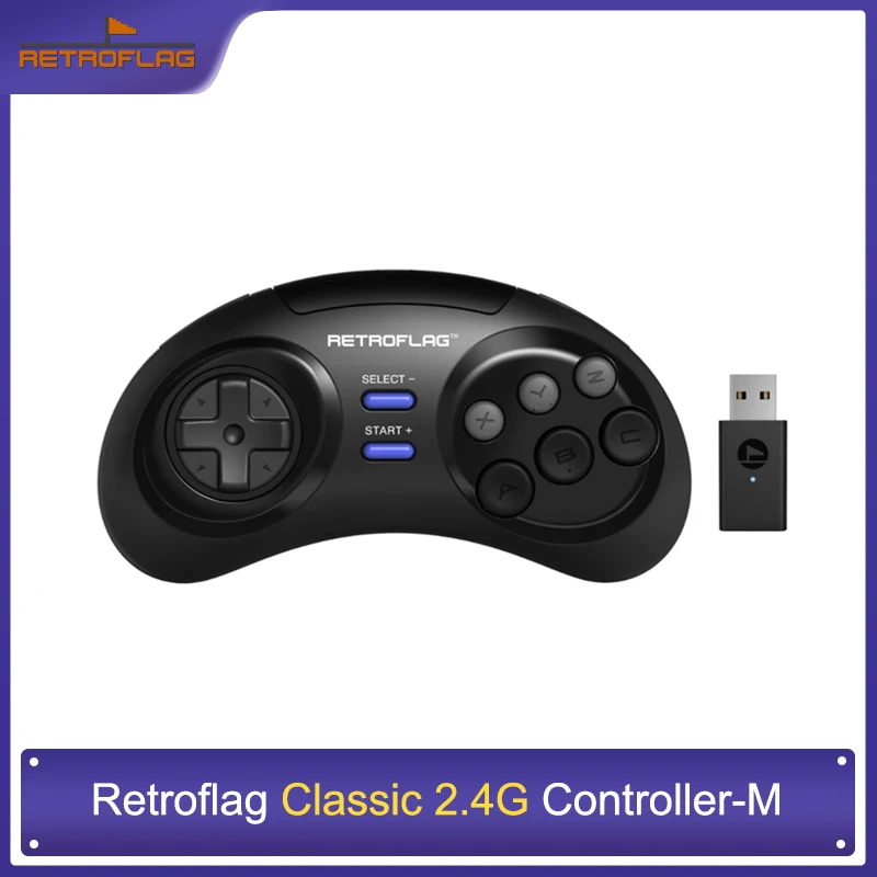 Retroflag Classic Wireless 2.4G Controller Gamepad Usb Per Raspberry Pi Compatibile Switch / Windows / Md Mini / Md Mini 2