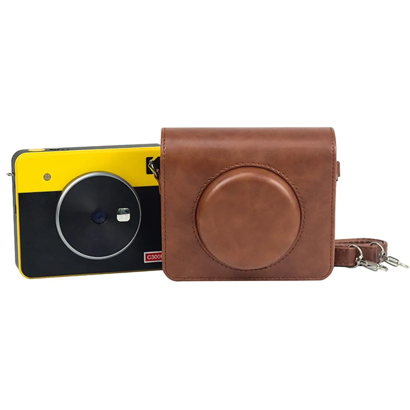 Borsa Fotografica Retrò In Pelle Pu Per Custodia Protettiva Kodak C300R Con Tracolla Rimovibile Vintage Per Custodia In Pelle Mini Shot 3