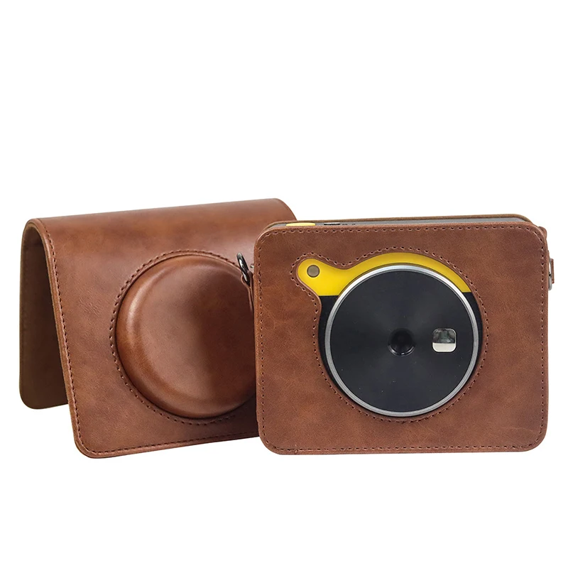 Borsa Fotografica Retrò In Pelle Pu Per Custodia Protettiva Kodak C300R Con Tracolla Rimovibile Vintage Per Custodia In Pelle Mini Shot 3