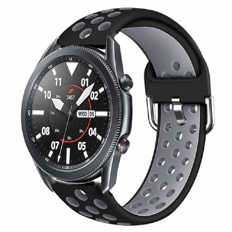 Silicone Band For Samsung Galaxy Watch 3 45Mm 41Mm Strap Rubber Bands For Samsung Galaxy Watch 46Mm 42Mm Active 2 1 44Mm 40Mm S3