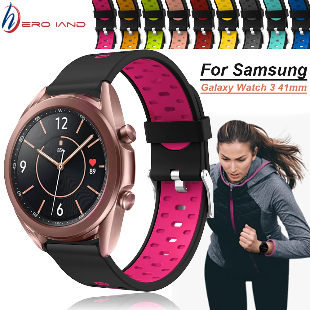 Cinturino Di Ricambio Per Samsung Galaxy Watch 3 41Mm Cinturino In Silicone Per Samsung Galaxy Watch Active 1/2 Galaxy Watch 42Mm Cinturini