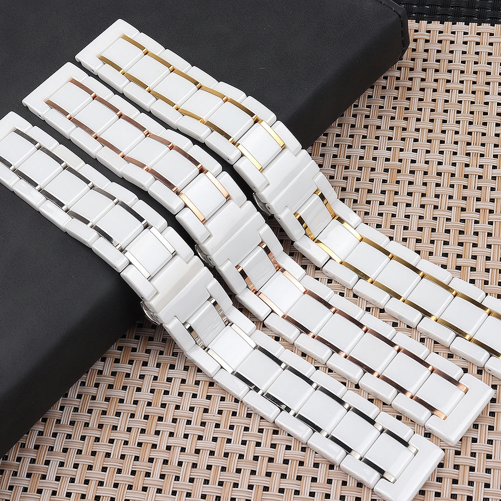 20 22Mm Per Samsung Gear S2 S3 White New Ceramic Bracciale Galaxy Watch 46Mm/42Mm/Active 2 1 40Mm 44Mm Huawei Watch2 Gt Watchband