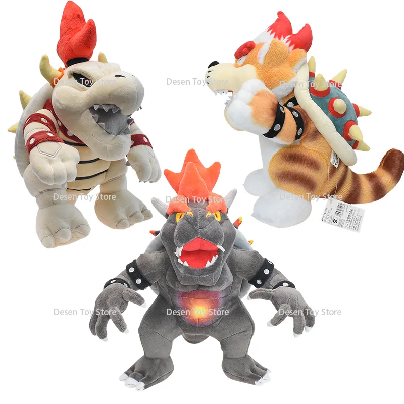 3 Style Bros Peluche Fury Bowser Meowser Bowser Mario Peluche Anime Doll Plushie Per Bambini Regalo Di Compleanno