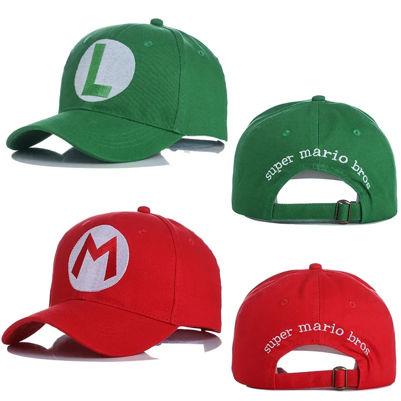 Super Mario Berretto Da Baseball Ricamo Logo Visiera Mario Brothers Cartoon Anime Game Character Cap Cappello Cosplay Regali Di Compleanno