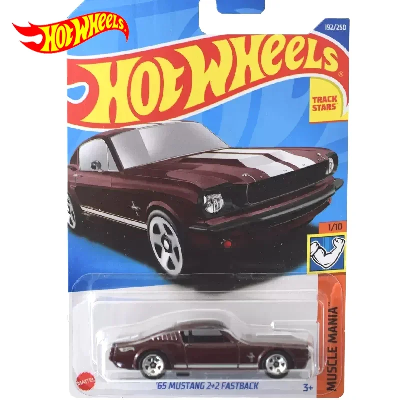 Original Hot Wheels Car 65 Mustang 2 + 2 Fastback Giocattoli Per Bambini Per Ragazzi 1/64 Diecast Vehicle Kids Juguetes Model Gift C4982/192