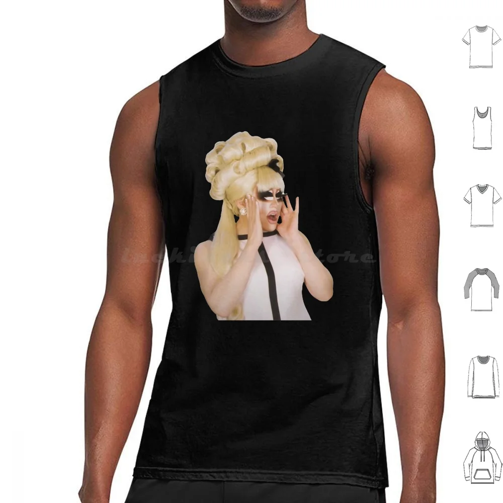 Trixie-Shocked Canotte Stampa Cotone Trixie Mattel Katya Katya Zamodchikova Trixe Trixie E Katya Trixie Mattel E