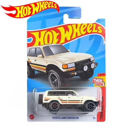 2023 Hot Wheels Car Thand And Now 1:64 Diecast & Toy Vehicles Toyota Land Cruiser 80 C4982-204/250 Collezione Per Bambini Per Regalo Per Ragazzi