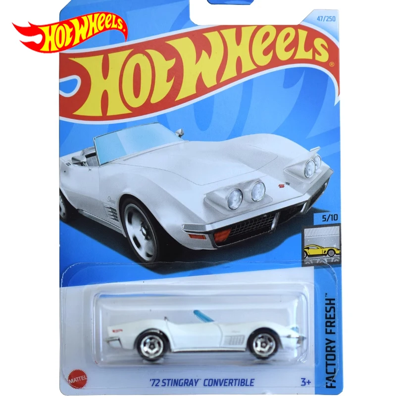 2024B Original Hot Wheels Car 72 Stingray Convertible Kids Toys For Boys 1/64 Diecast Alloy Vehicle Factory Fresh Children Gift