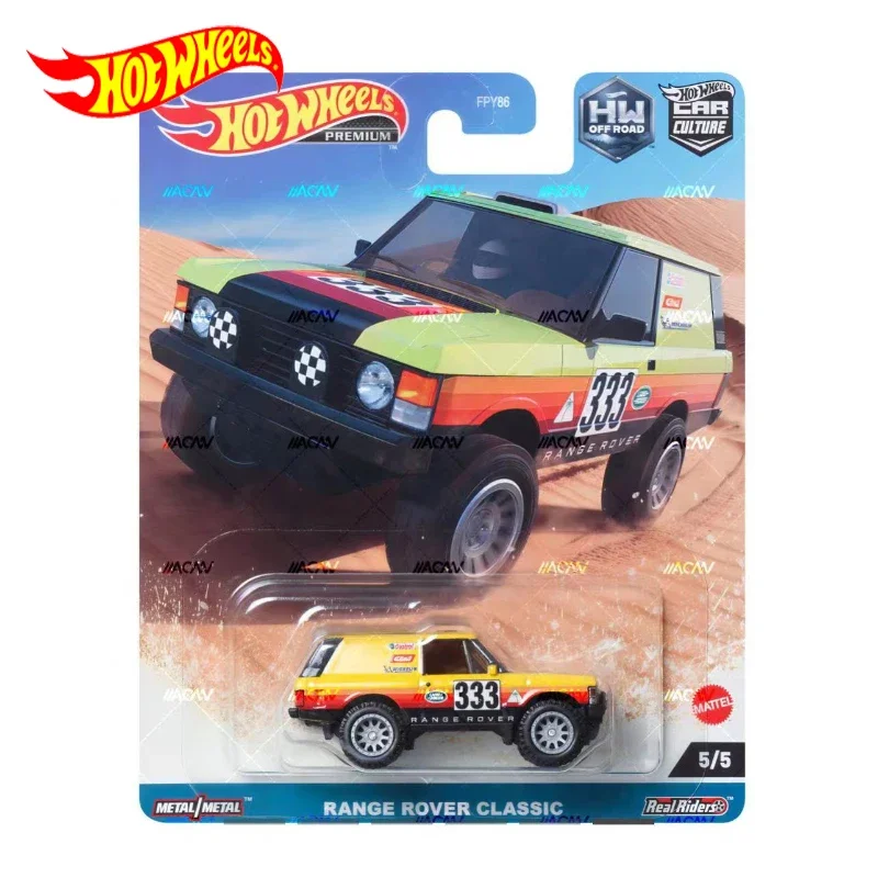 Genuine Hot Wheels Premium Car Culture Range Rover Classic Hw Off Road Giocattoli Per Bambini Per Ragazzi 1/64 Diecast Vehicle Collection Gift