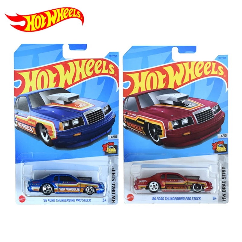 Genuine Hot Wheels Car Ford Thunderbird Pro Stock Boy Toy Per Bambini Diecast Coche Model 1/64 Juguetes Regalo Di Compleanno C4982-107