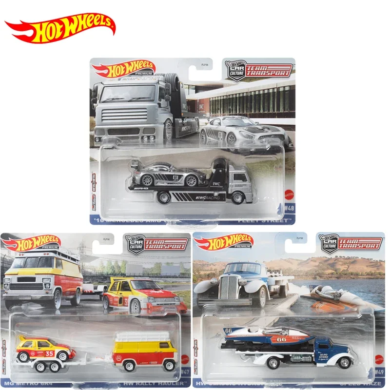 Ruote Calde Originali Premium Car Culture Team Transport Voiture Metal Diecast 1/64 Mg Metro Mercedes-Amg Hydroplane Toys For Boys