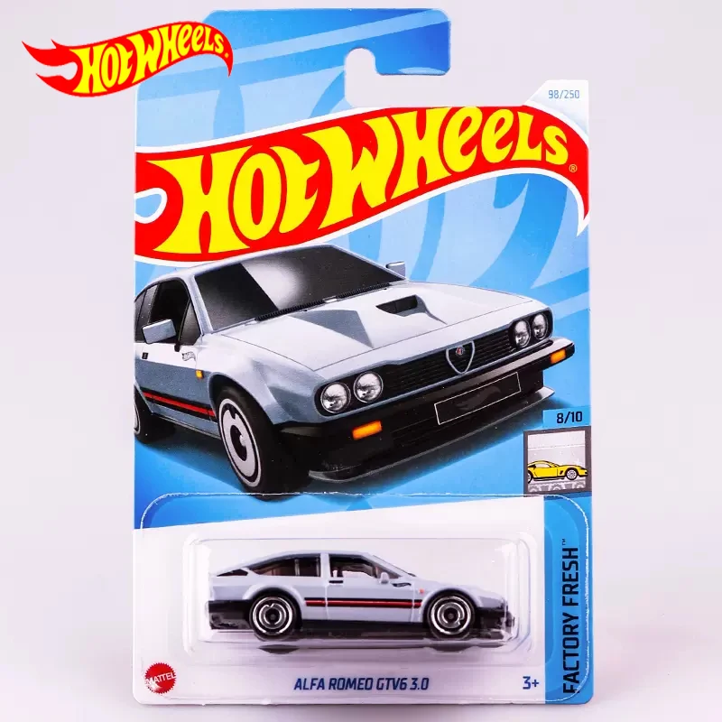 2024D Original Hot Wheels Car Alfa Romeo Gtv6 3.0 Giocattoli Per Ragazzi 1/64 Diecast Alloy Vehicle Factory Fresh Collection Juguete Gift