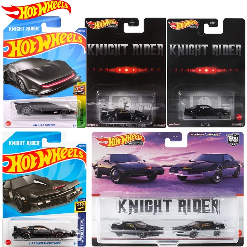 Original Hot Wheels Car Knight Rider K.I.T.T Toys For Boys Voiture 1/64 Lega Diecast Super Pursuit Concept Regalo Di Compleanno Per Bambini