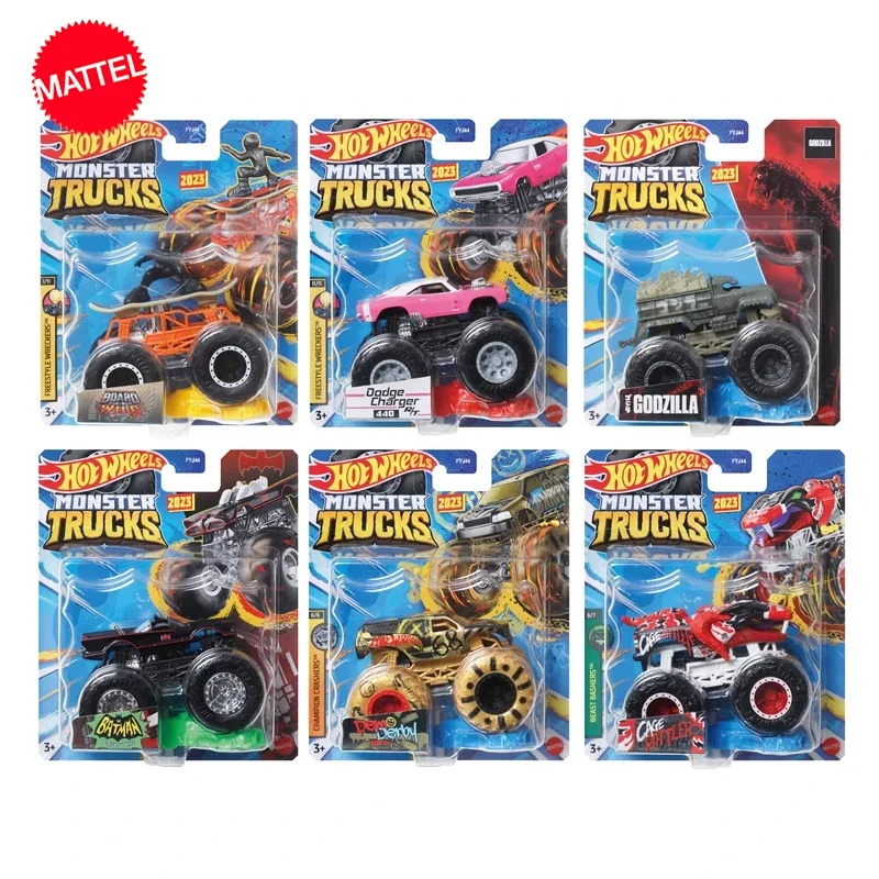 Original Mattel Hot Wheels Monster Truck Car Alloy 2023 Batman Dodge Charger Veicolo Giocattoli Per Bambini Party Game Collezione Di Ragazzi
