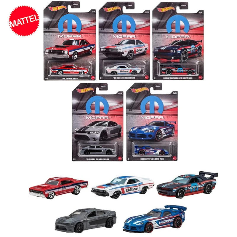 Original Hot Wheels Car Alloy 1/64 Diecast Mopar Dodge Series Challenge Voiture Charger Toys For Boys Collection Regalo Di Compleanno