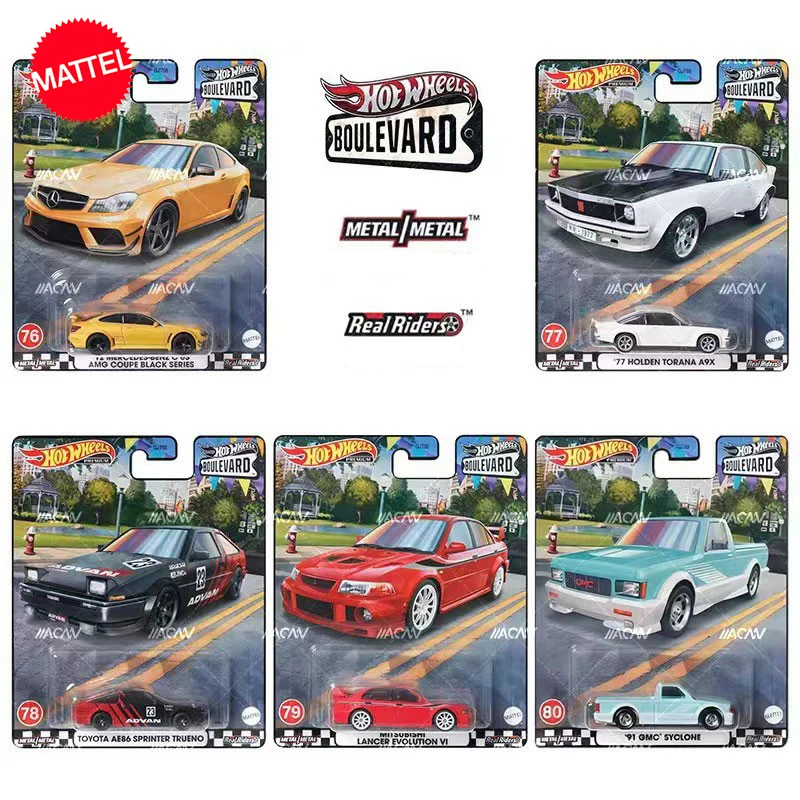 Original Mattel Hot Wheels Premium Car 1/64 Boulevard 76-80 Holden Torana A9X Toyota Gmc Vehicle Toys For Boys Collection Gift