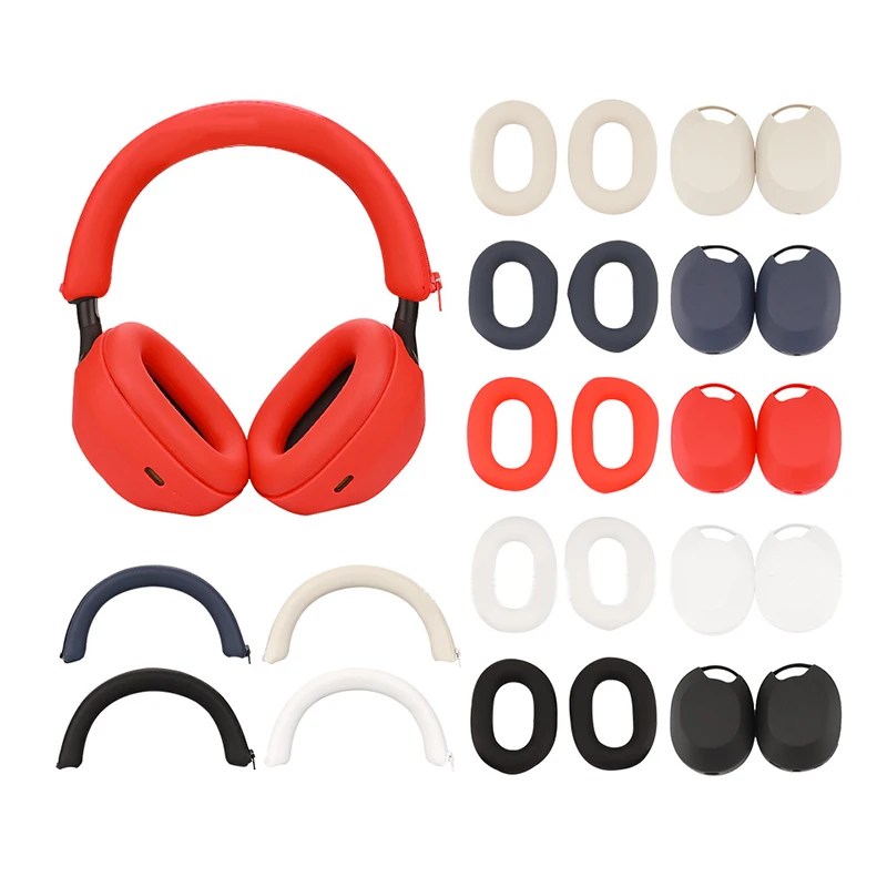 Custodie 2 In1 Per Sony Wh-1000Xm5 Custodia Per Auricolari Custodia Protettiva In Silicone Antigraffio Custodia Per Cuffie Wireless Per Sony Wh-1000Xm