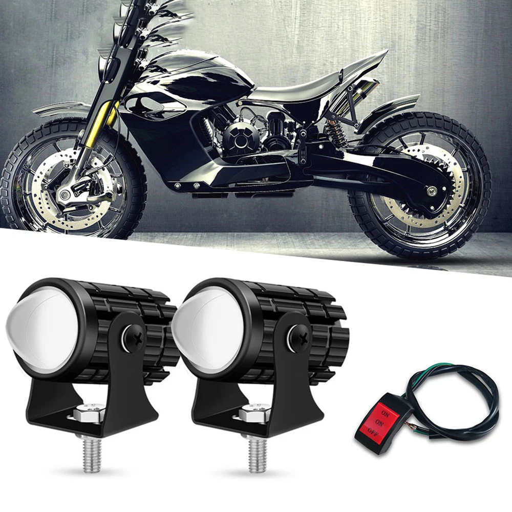 Led Moto Light Mini Dual Faretti Faro Fendinebbia Per Benelli Trk 502 X Ciclomotore Alpha 110 Cubi Prova