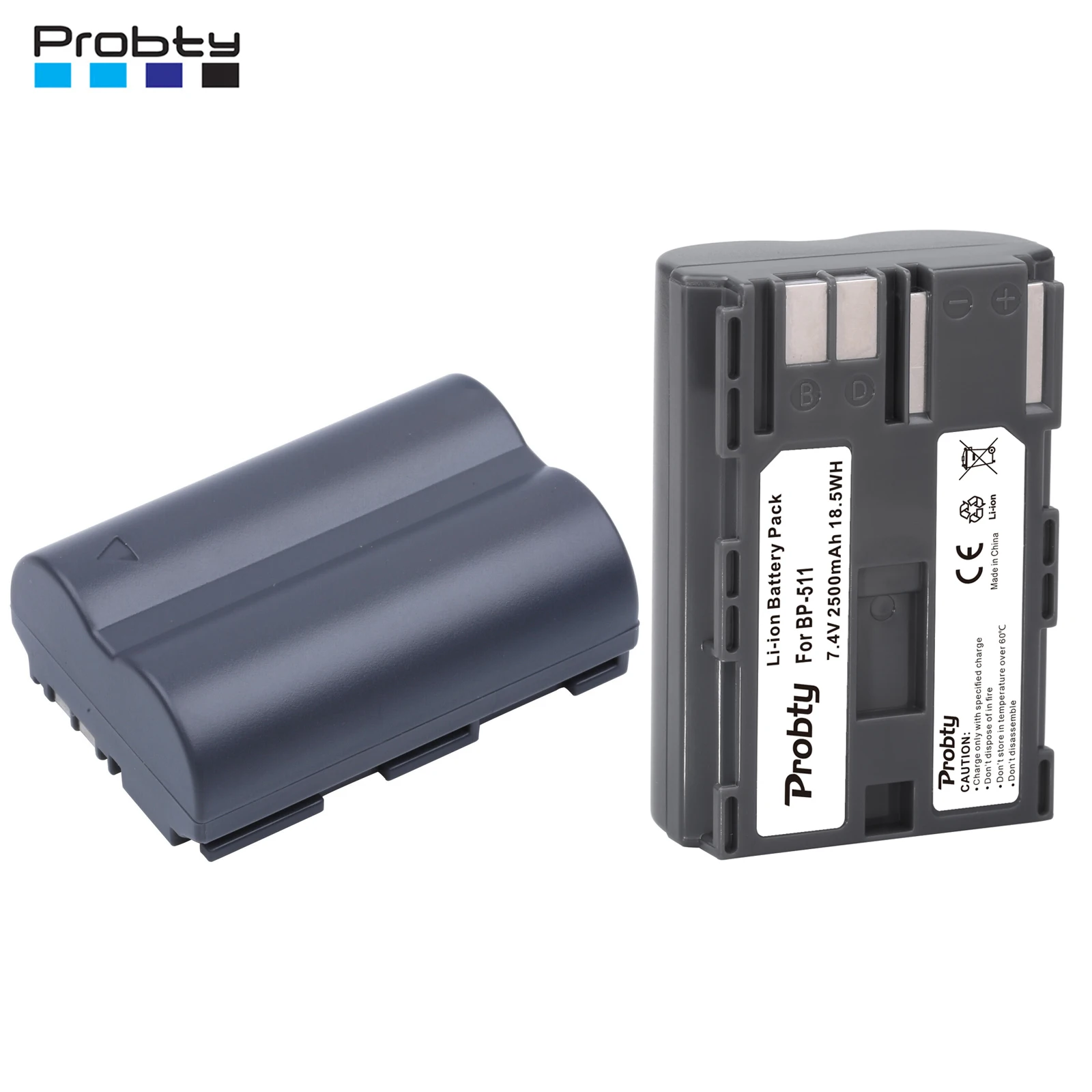 2500Mah Bp-511 Bp-511A Batterie Per Canon Eos 5D 10D 20D 30D 40D 50D 300D Powershot G1 G2 G3 G5 G6 Fotocamera Digitale