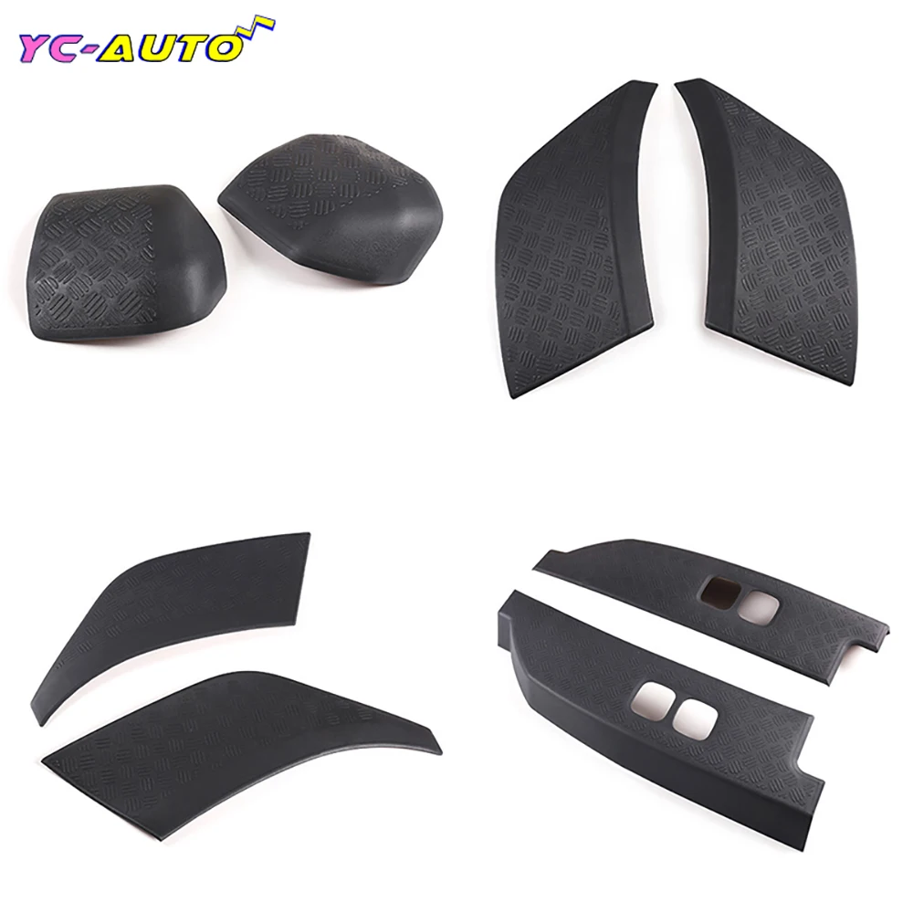Car Rearview Mirror Cover For Land Rover Defender 110 2020 Front Rear Bumper Side Scratch Guard Protection Board Guard