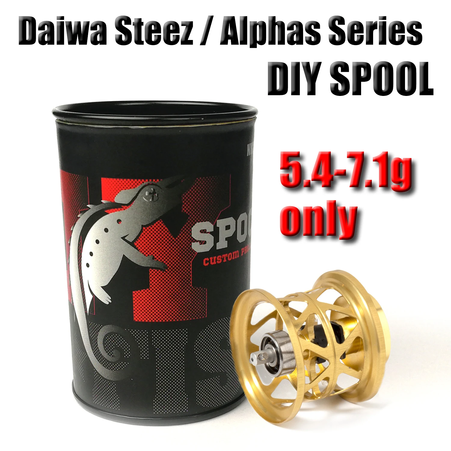 4.8G/7.1G Peso Leggero Spool Per Daiwa Steez Sv/100/103/ Alphas Aria Tw/Zillon Sv 1016/ Ryoga 1016/ T3 Bfs Bobina Di Pesca