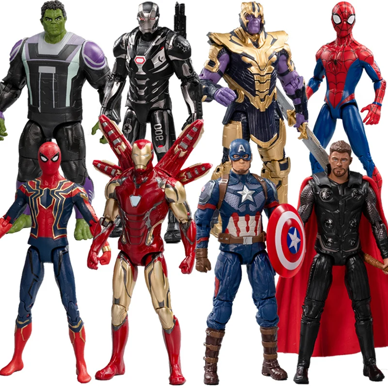 Zd Marvel The Avengers Marvel Legends Iron Man Spider Man Thor Hulk Thanos War Machine Articolazione Action Figure Toys For Kids