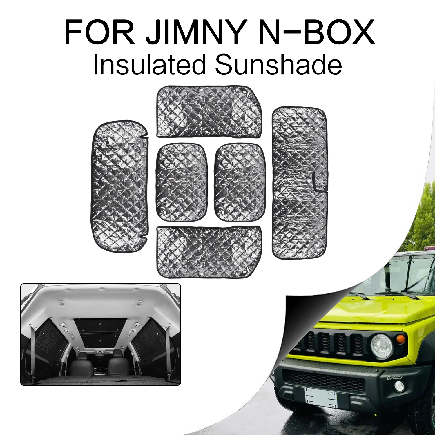 6 Pz Per Suzuki Jimny 2019 2020 2021 2022 2023 Jb64 Jb74 Jb64W Jb7 Auto Parabrezza Anteriore Parasole Copertura Accessori Interni Auto